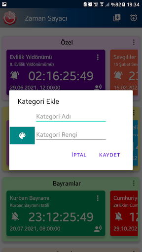 Zaman Sayacı - Geri Gün Sayacı Screen 2