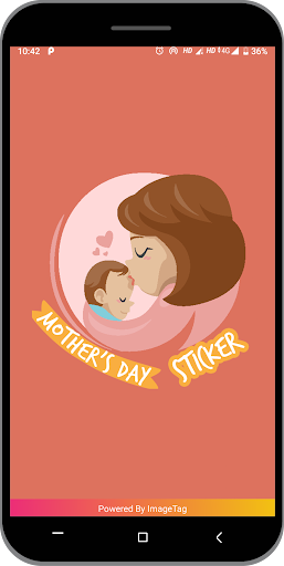 Android application mother day sticker 2022 screenshort
