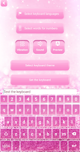 Pink Glitter Keyboard For PC installation