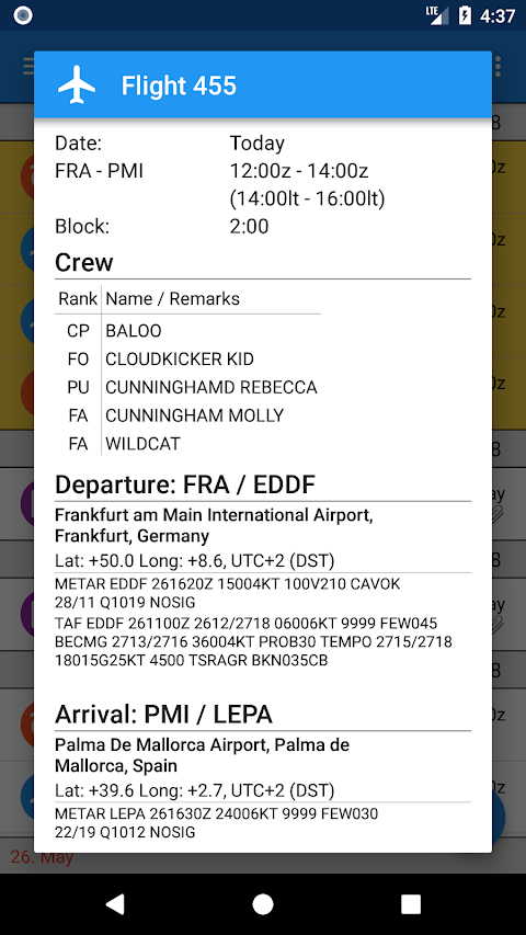 DutyDroid - airline crew appのおすすめ画像2