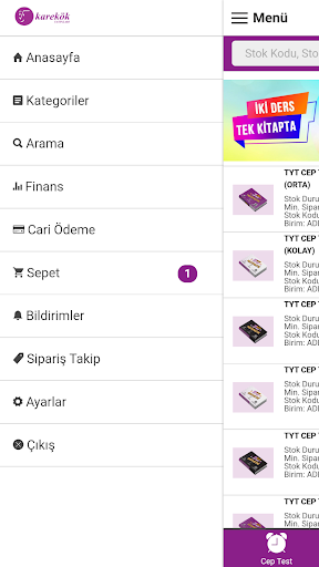 Android application Karekök B2B screenshort