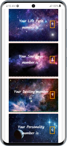 Numerology Calculator Screen 2