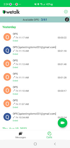 WeTalk Screen 2