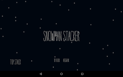 Android application Snowman Stacker screenshort