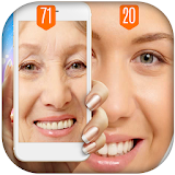 Face age recognition scanner icon