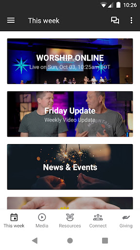 Android application Colonial Heights Christian screenshort