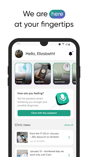 Android application Bent Tree For Patients screenshort