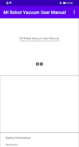 Mi Robot Vacuum User Manual