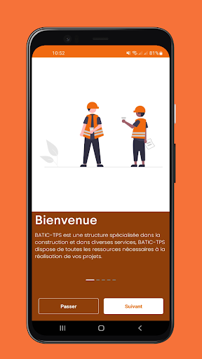 Android application BATIC-TPS screenshort
