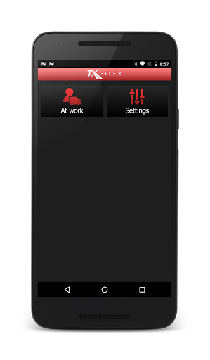 Android application TX-FLEX screenshort