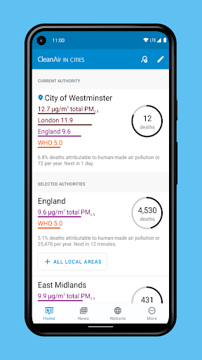 Clean Air in Cities Screen 2