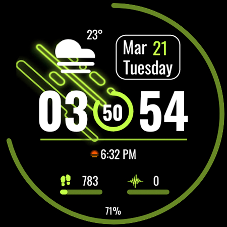 Screenshot of Minimalist Marvel Watch Face