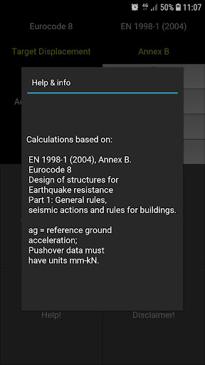 Eurocode 8 Pushover Screenshot 2 - AppWisp.com