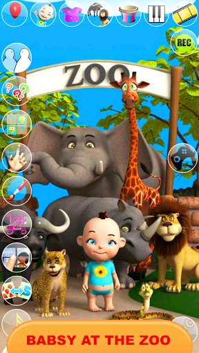 Android application Talking Baby Babsy At The Zoo screenshort
