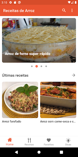 Android application Receitas de Arroz (DELICIOSAS! screenshort