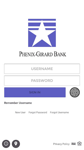Android application Phenix-Girard Bank screenshort
