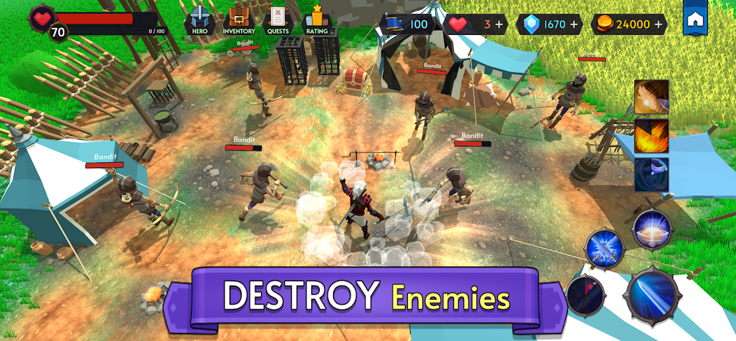 White Wolf: Way of the Witcher 1.0.2 APK + Mod (Unlimited money) untuk android