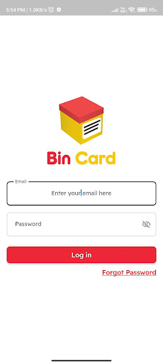 Android application BinCard screenshort