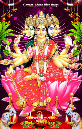 Gayatri Mata Blessing Theme Screen 3