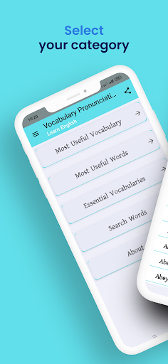 Android application English ভোকাবুলারি উচ্চারণসহ screenshort
