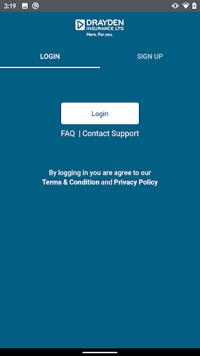 Android application Drayden Connect screenshort