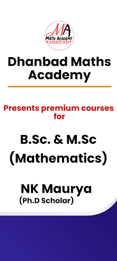 Android application DHANBAD MATHS ACADEMY screenshort