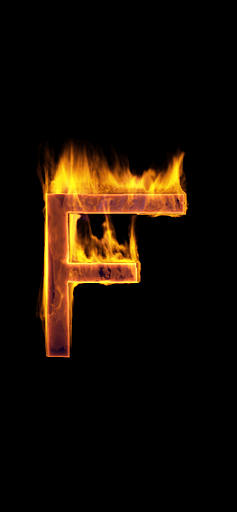 Android application Fire Letter F Live Wallpaper screenshort