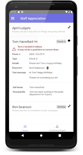 Android application Pingdex screenshort