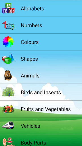 Android application Kids Learning Test screenshort