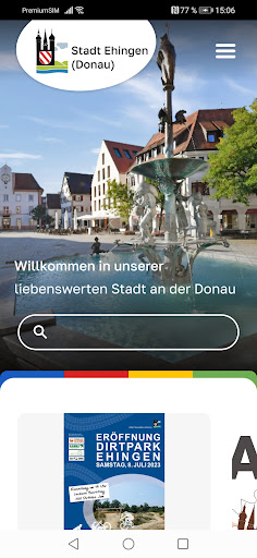 Android application Ehingen Donau screenshort