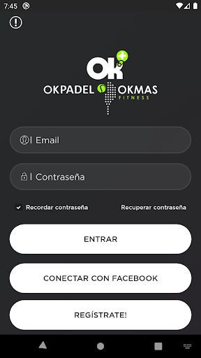 Android application Okpadel Castellón screenshort