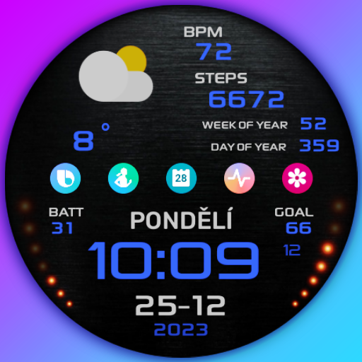 PW81 Big Digital Weather Watch logo