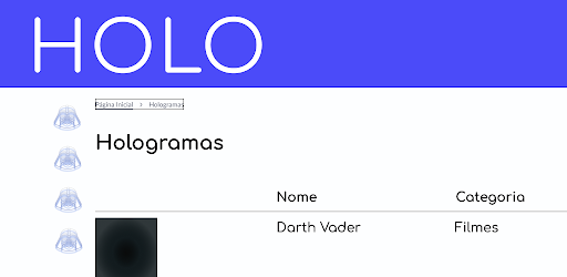 Android application Holograma screenshort