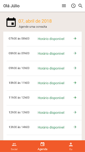 Android application Nutri Andreza Matteussi screenshort