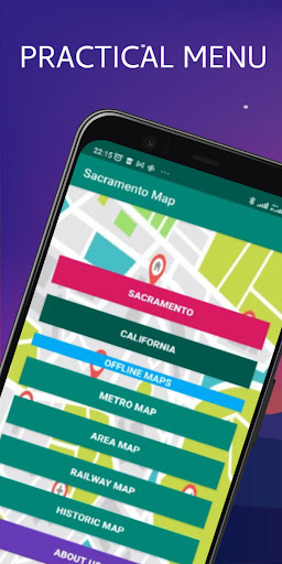Android application Sacramento Map screenshort