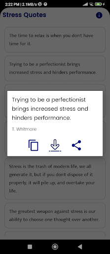 Stress Quotes and Sayings Screen 3