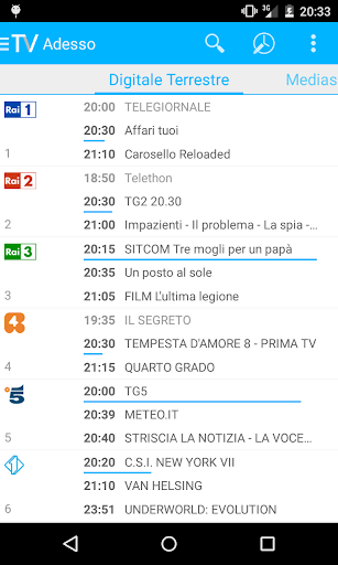 Android application Guida Tv screenshort