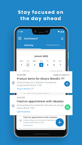 Android application Barantum CRM screenshort