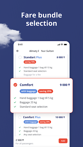 FlyArystan: buy flight tickets Screen 3