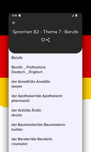 Deutsch Sprechen B2 Screen 3