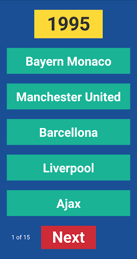 Champions League Fame Screen 3
