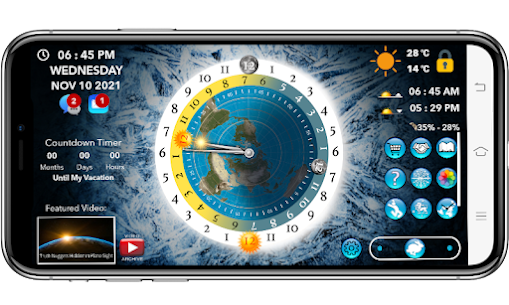 Flat Earth Sun & Moon Clock MOD APK 5.11.23 (Patch Unlocked) 5