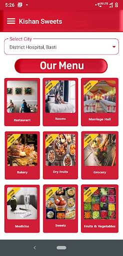 Kishan Sweets Screen 2