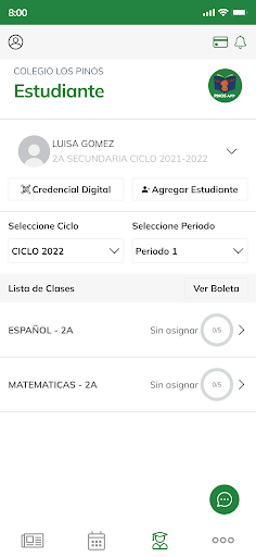 LosPinosApp Screen 3