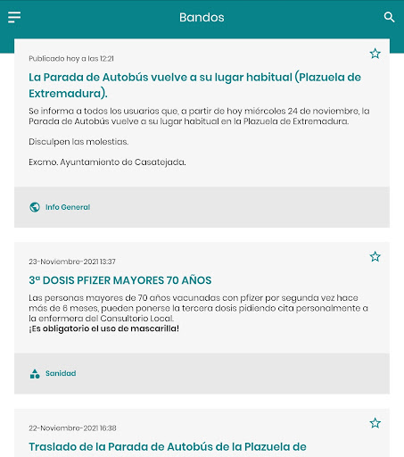 Casatejada Informa Screen 2
