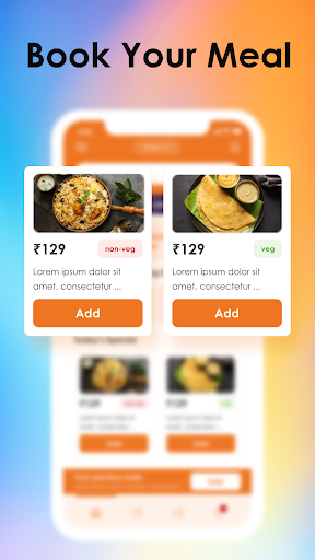 MR Food: Food Booking App Screen 2