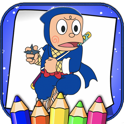 Ninja Hattori Coloring Book