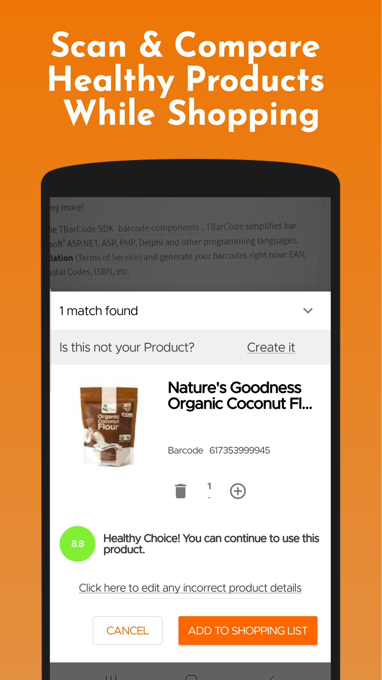 Android application KITCHENPAL: Pantry + Recipes screenshort