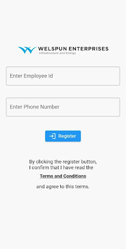 Android application Project Hub - Welspun screenshort