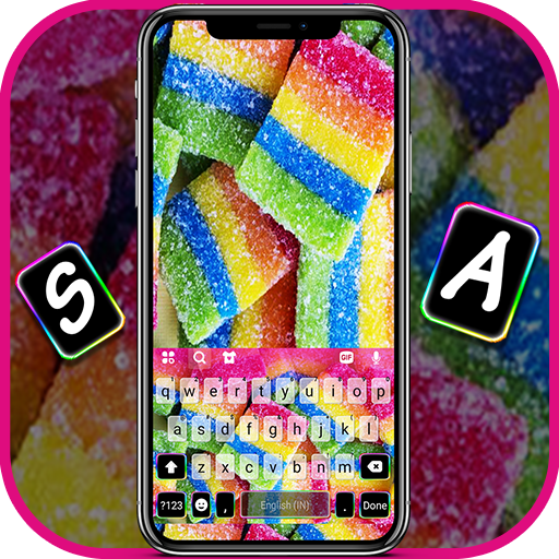 Sweet Rainbow Candy Keyboard B Download on Windows